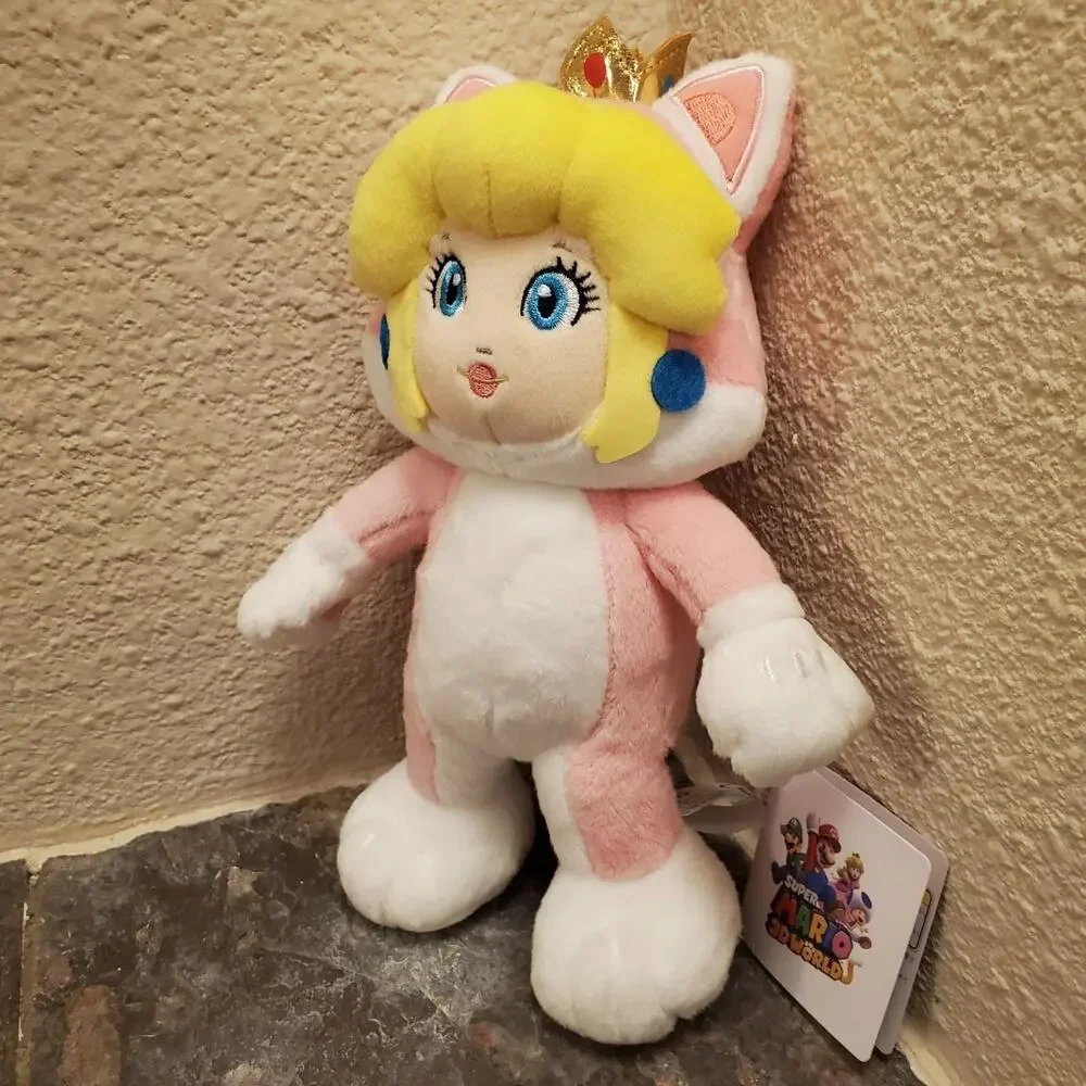 Plush - Neko Cat Princess Peach 10 inch (NEW) - Super Mario - Nintendo